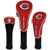 Cincinnati Reds Driver Fairway Hybrid Set of Three Headcovers