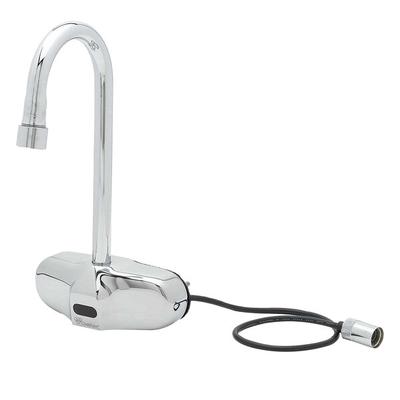 T&S EC-3105-VF12 Wall Mounted ChekPoint Sensor Faucet with 4 1/8" Rigid Gooseneck Spout and 1.2 GPM Aerator