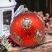 The Holiday Aisle® 12 Days of Christmas Glass Ball Ornament Oversized Limited Edition Balls Glass in Red | 5.5 H x 5 W x 5 D in | Wayfair