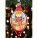 The Holiday Aisle® Happy Birthday Glass Finial Ornament Holiday Splendor Collection Glass in Red | 3.5 H x 3 W x 1 D in | Wayfair