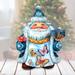 The Holiday Aisle® Fifield Santa Rounded Derevo Collection Resin in Blue/White | 5 H x 3 W x 3.5 D in | Wayfair E132550D3B3C40CCA6F7E97C80C697B1