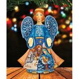 The Holiday Aisle® Fifield Blessing Angel Figurine Derevo Collection Wood in Brown | 5 H x 5 W x 4 D in | Wayfair B0AA8782E935476BA38064DBC9E95C8E