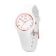 Ice-Watch - ICE glam White Rose-Gold Numbers - Weiße Damenuhr mit Silikonarmband - 015343 (Extra small)