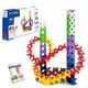 Incastro IC-05 Farben 200 Spiel, einzigartiger Baustein, Lernspiele für Kinder 5,6,7,8,9,10,11 Jahre, inspiriert von der Montessori-Methode, 3D-Puzzle, Mehrfarbig