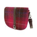 Harris Tweed 'Beauly' Shoulder Bag Deep Pink Tartan