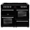 Belling Farmhouse 110E 110cm Electric Range Cooker With Ceramic Hob Black