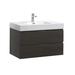 Kaydis Ivy Bronx 36" Wall Mounted Single Sink Bathroom Vanity Set Wood/Plastic in Gray | 21.7 H x 36 W x 19 D in | Wayfair