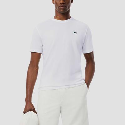 Lacoste Ultra Dry Cotton Sport T-Shirt Men's Tennis Apparel White