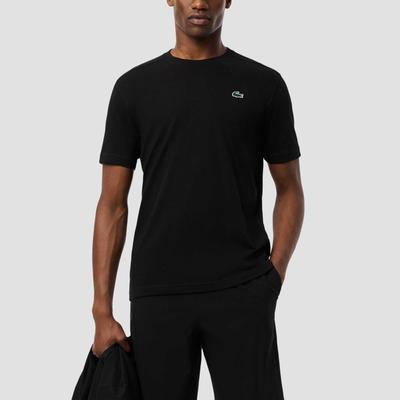 Lacoste Ultra Dry Cotton Sport T-Shirt Men's Tennis Apparel Black