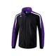 Erima Liga Line 2.0 All- Weather Jacket, Multicoloured(Black/Dark Violet/White), 2XL