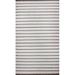 Gray/White 96 x 0.38 in Area Rug - Breakwater Bay Washington Mews Striped Handwoven Wool White/Gray Area Rug Wool | 96 W x 0.38 D in | Wayfair