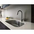 Moen Align One Handle Modern Kitchen Pulldown Faucet w/ Reflex & Power Clean Technology in Black | 4.8125 W x 12.25 D in | Wayfair 7565BL