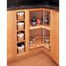 Rev-A-Shelf Wood Lazy Susan Kidney Shaped 2-Shelf Kitchen Cabinet, Maple Manufactured Wood in Brown | 26 H x 28 W x 28 D in | Wayfair 4WLS472-28-52