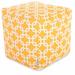 Ebern Designs Roysum 17" Wide Square Geometric Pouf Ottoman Polyester/Mildew Resistant/Fade Resistant | 17 H x 17 W x 17 D in | Wayfair