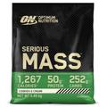 Optimum Nutrition Serious Mass hochkalorisches Proteinpulver für Masseaufbau mit 25 Vitaminen und Mineralien, Kreatin und Glutamin, Cookies und Cream-Geschmack, 16 Portionen, 5,45 kg