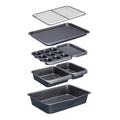 MasterClass Smart Space Stacking Non-Stick Bakeware Set, 7 Piece Baking Trays, Gift Boxed