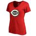 Women's Fanatics Branded Red Cincinnati Reds Armed Forces Wordmark T-Shirt