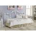 One Allium Way® Churchill Metal Twin Daybed Metal in White | 46.5 H x 40.5 W x 79.75 D in | Wayfair F072D4979665487DA10DE88914CEECF8