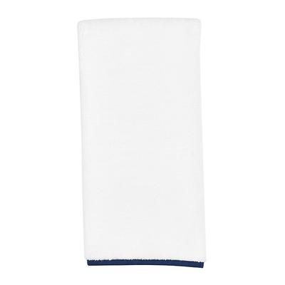 Suzanne Kasler Trimmed Towel Collection - Indigo, Hand Towel - Ballard Designs