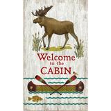 Millwood Pines 'Welcome Cabin' - Unframed Advertisement Print on Wood in Brown | 26 H x 15 W x 2 D in | Wayfair 8951B102659D48C9AE4ADC87BFB8F45F