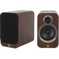 Q ACOUSTICS 3020i Bookshelf Speakers Pair English Walnut - Featuring 2-way Reflex Enclosure Type, 125mm (5") Bass Driver, and 22mm (0.9") Tweeter - Stereo Speakers Hifi/Passive Speakers