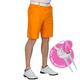 Royal & Awesome Orange Men's Golf Shorts, Mens Tailored Shorts For Golf, Mens Golf Shorts, Golf Chino Shorts Men, Mens Smart Shorts