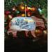 The Holiday Aisle® Grizzly Hanging Shaped Ornament Wood in Blue/Brown | 5 H x 5 W x 1 D in | Wayfair F1AB492C1F66479EAE9F4149771DB34B