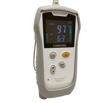 Concord Portable Handheld Pulse Oximeter Monitor with Loud Audible Alarms and Large Color Display