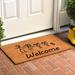 Winston Porter Kubiak Stick Family Non-Slip Outdoor Door Mat Coir | Rectangle 1'5" x 2'5" | Wayfair 5FF1B5AB62724808935976DCB073E0FE