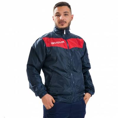 Givova Regenjacke "Rain Scudo" navy/rot