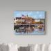 Trademark Fine Art 'Annapolis' Acrylic Painting Print on Wrapped Canvas Metal in Blue/Brown/Red | 24 H x 32 W x 2 D in | Wayfair ALI34179-C2432GG