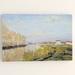 Darby Home Co 'Argenteuil the Seine' Acrylic Painting Print Canvas/Paper in White | 24 H x 36 W x 1.5 D in | Wayfair