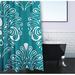 Alcott Hill® Kolby Floral Single Shower Curtain Polyester in Blue | 74 H x 71 W in | Wayfair A988E4550C294B9387E37373F206DDCF