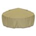 Arlmont & Co. Hailie Fire Pit Cover Polyester in Brown | 24 H x 60 W x 60 D in | Wayfair FRPK1751 43448406