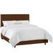 Mistana™ Dodson Upholstered Low Profile Standard Bed Metal in Black/Brown | 51 H x 56 W x 78 D in | Wayfair MTNA2044 40415247