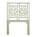 David Francis Furniture Tulum Open-Frame Headboard Wicker/Rattan in Green | 60 H x 42 W x 1.5 D in | Wayfair B4600-T-S125