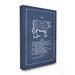 Stupell Industries 'Vintage Cattle Blueprint' Graphic Art Print Canvas | 30 H x 24 W x 1.5 D in | Wayfair mwp-195_cn_24x30