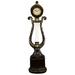 Astoria Grand Elegant Harp Shaped 66" Floor Clock Plastic in Brown/Yellow | 66 H x 18 W x 18 D in | Wayfair 61767738576943229113C6C282A6FC88