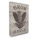 Stupell Industries Grow Old w/ Me Vintage Hyacinth Graphic Art Print Canvas in Black | 30 H x 24 W x 0.5 D in | Wayfair mwp-282_cn_24x30