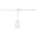 Vickerman 455555 - 165 Light 330' White Wire Empty Medium Screw Christmas Light String Set with 24" Spacing (V47W167)