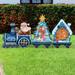 The Holiday Aisle® Holiday Train Lawn Art Wood in Blue/Brown/Green | 32 H x 24 W x 1 D in | Wayfair 3C3A8A0F7C774D77872C37B6078B42A1