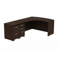 Huckins L-Shape Executive Desk Wood in Black Laurel Foundry Modern Farmhouse® | 29.8 H x 90.55 W x 58.86 D in | Wayfair