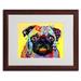 Trademark Fine Art Pug by Dean Russo - Graphic Art Print Canvas, Wood | 16 H x 18.75 W x 0.75 D in | Wayfair ALI0241-W1620MF