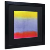 Trademark Fine Art 'Gradients III' Framed Painting Print Canvas | 16 H x 16 W x 0.5 D in | Wayfair ALI4727-B1616BMF