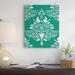 East Urban Home 'Christmas Paper Cutting' Print in Canvas in Green | 10 H x 8 W x 1.5 D in | Wayfair EUBM5306 42978878