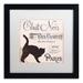 Trademark Fine Art 'Les Chats II' Framed Vintage Advertisement Canvas | 16 H x 16 W x 0.5 D in | Wayfair ALI4480-B1616MF