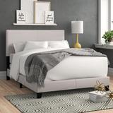 Zipcode Design™ Amesbury Low Profile Standard Bed Upholstered/Polyester in White | California King | Wayfair ZIPC7338 34831203