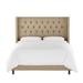 Winston Porter Brooke-Lea Standard Bed Upholstered/Polyester in Black/Brown | 56 H x 62 W x 80 D in | Wayfair WRLO3951 40575892