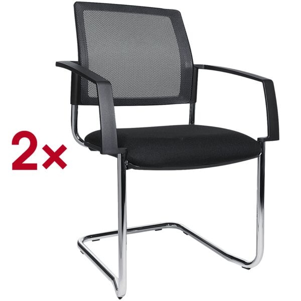 Topstar 2er-Set Besucherstuhl »BtoB 20« schwarz, 48x47 cm