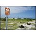 East Urban Home Sign Posted Birds Only Beyond this Point, Midway Atoll, Hawaii - Wrapped Canvas Photograph Print Canvas, in White | Wayfair